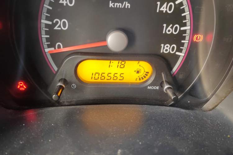 Used Suzuki Alto 2012 1.0L Manual Utility Version Odometer Close Up