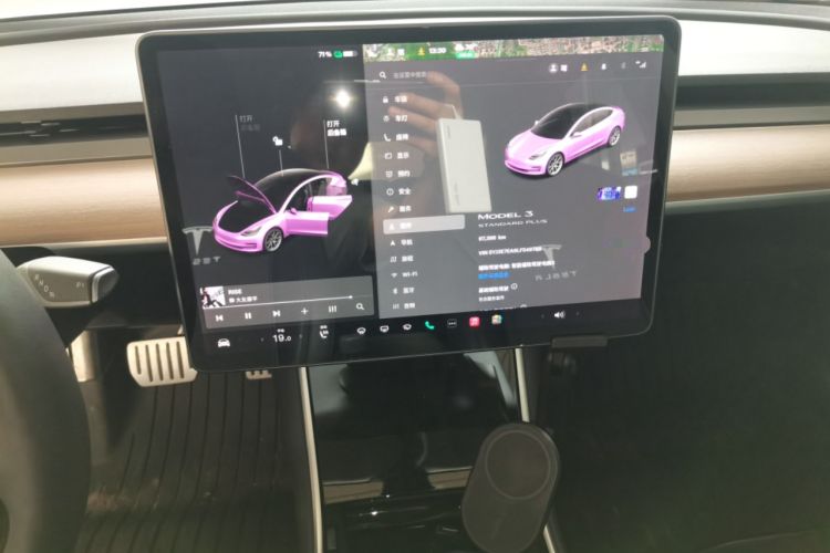 Used Tesla Model 3 2019 Standard Range Rear-Wheel Drive Upgraded Version (60 kWh) Audio And AC Panel