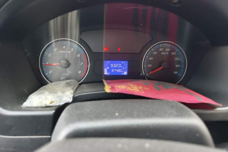 Used CHANGAN KAICHENG Shenqi F30 2018 1.5L Standard Version Non-Air-Conditioned Short Wheelbase DAM15L Odometer Close Up