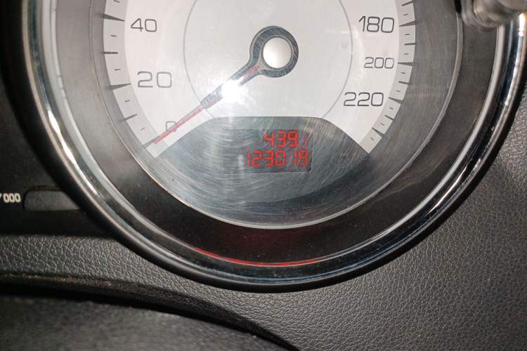 Used Peugeot 408 2011 1.6L Manual Comfort Edition Odometer Close Up