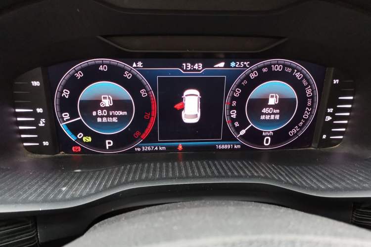 Used Skoda Kodiaq 2019 Facelifted TSI330 5-Seater Two-Wheel-Drive Luxury Enjoyment Edition China VI Standard Instrument Cluster