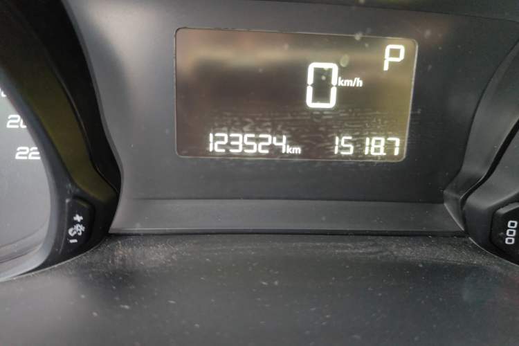 Used Peugeot 308 2016 1.6L Automatic Luxury Edition Odometer Close Up