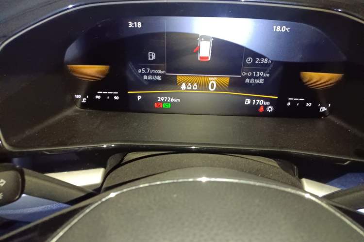 Used Volkswagen Lavida 2021 1.5L Automatic Comfort Edition Odometer Close Up