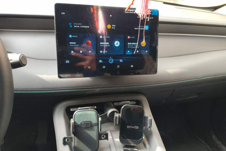 Used BYD Qin PLUS 2025 DM-i Smart Drive 55KM Leading Model Audio And AC Panel