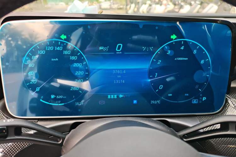 Used Mercedes-Benz C-Class 2024 Restyled C-Class 260 L Sport Edition Odometer Close Up