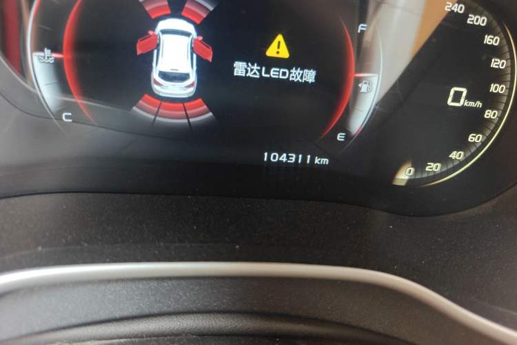 Used Geely Auto Vision S1 2018 1.4T CVT Fēngruì Model Odometer Close Up
