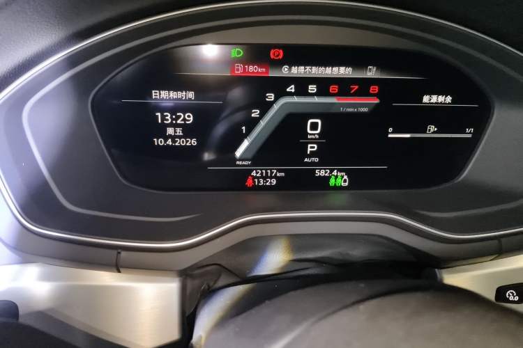 Used Audi A4L 2022 40 TFSI Fashion Dynamic Model Odometer Close Up