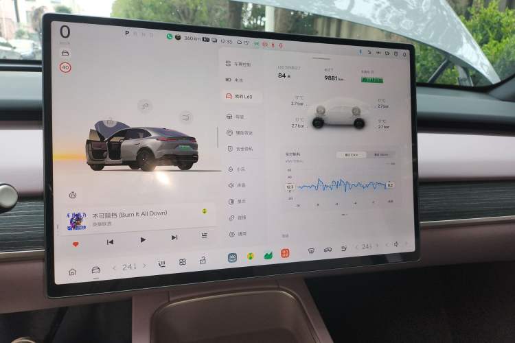 Used ONVO L60 2025 Model—60 kWh Rear-Wheel-Drive Version Instrument Cluster