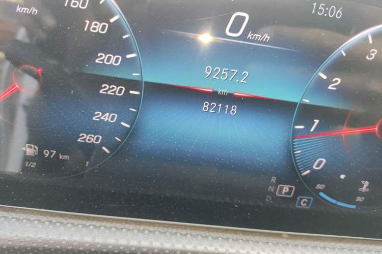 Used Mercedes-Benz A-Class 2022 A 180 L Sport Sedan Odometer Close Up