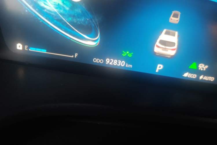 Used CHANGAN CS75 New Energy 2018 1.5T PHEV Navigation Model Odometer Close Up