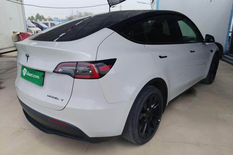 Used Tesla Model Y 2021 Standard Range Rear-Wheel Drive Version Rear Right 45 Deg