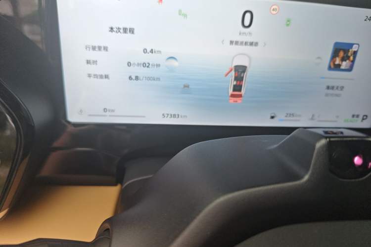 Used Geely Auto Monjaro L Intelligent Engine 2024 1.5T Tiangong Edition Odometer Close Up