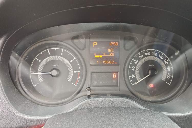 Used Peugeot 301 2014 1.6L Automatic Comfort Edition Odometer Close Up