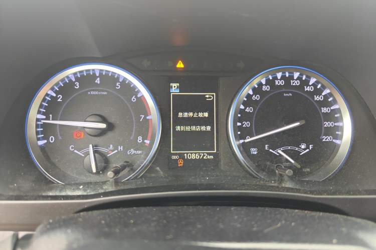 Used Toyota Highlander 2018 2.0T Four-Wheel Drive Luxury Edition 7 Seats China V Emission Standard Instrument Cluster