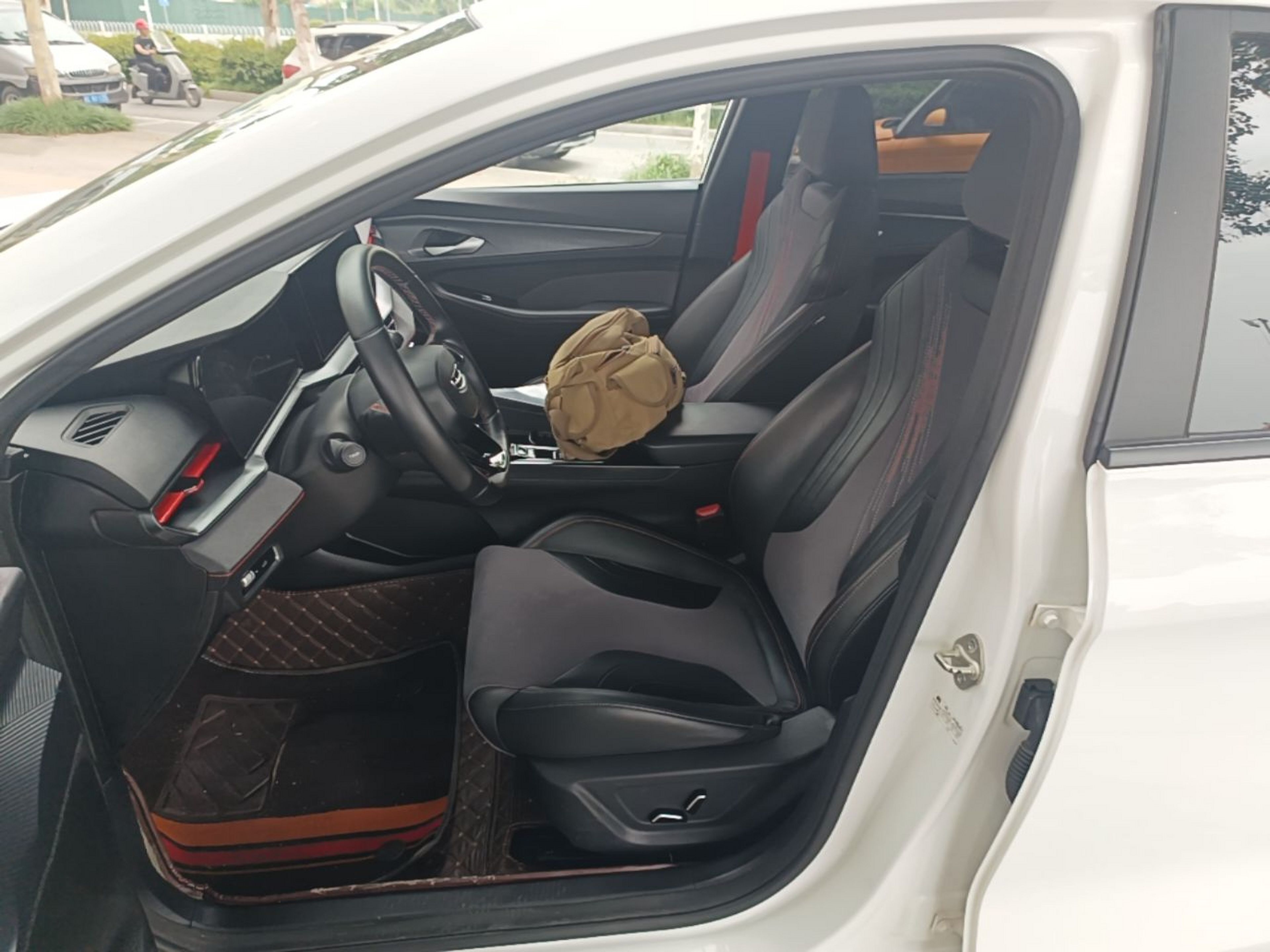 A primeira fila do carro