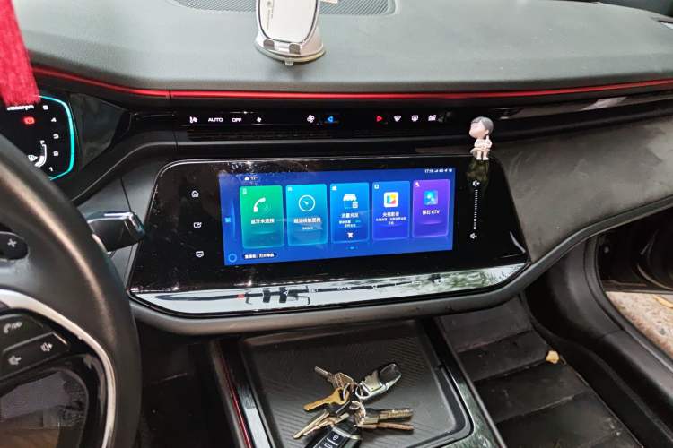 Used Dongfeng Aeolus Yixuan MAX 2021 1.5T Dark Night Sharp Edition Audio And AC Panel