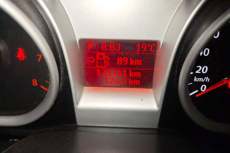 Used Ford Focus 2013 Hatchback Classic 1.8L Automatic Base Model Odometer Close Up