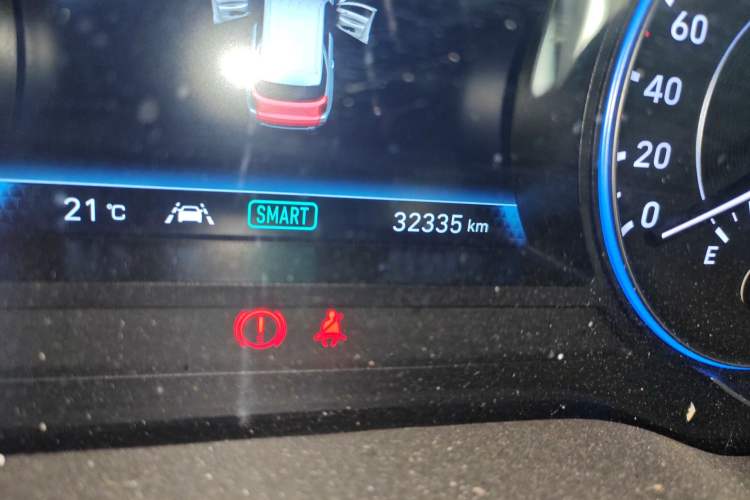 Used Hyundai Palisade 2021 3.5L Automatic 4x4 GLS Odometer Close Up