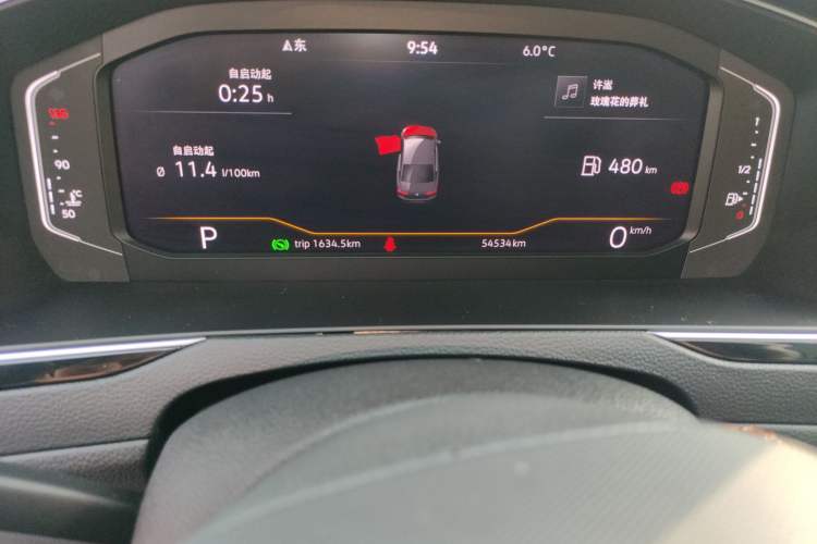 Used Volkswagen Magotan 2020 330TSI DSG Luxury Edition Odometer Close Up