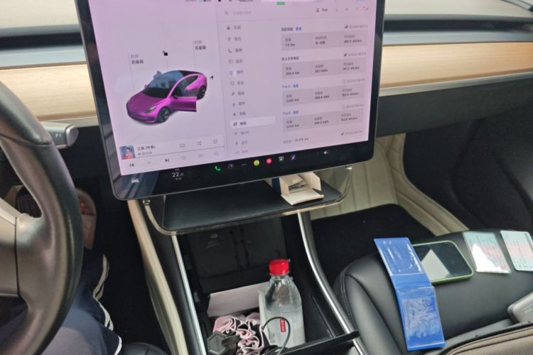 Used Tesla Model 3 2019 Long-Range All-Wheel-Drive Version Audio And AC Panel