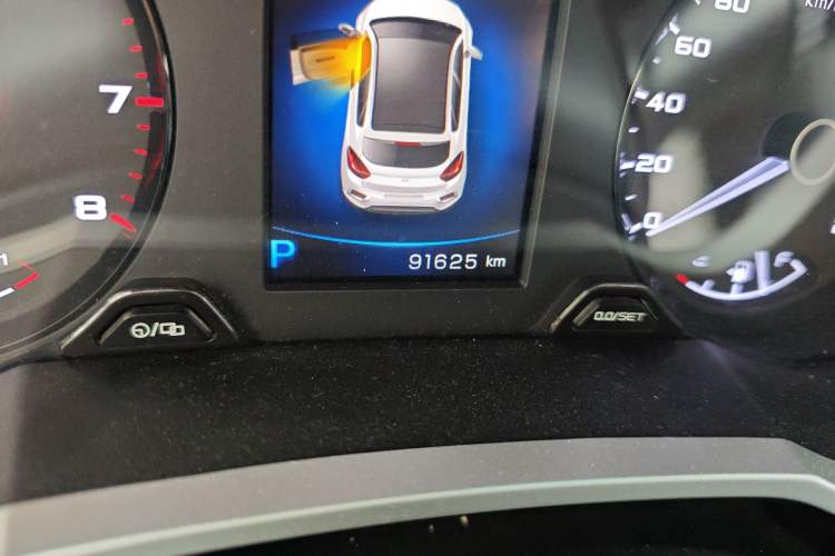 Used Geely Auto Emgrand GS 2018 Lingchao Edition 1.4T Automatic LingShang Smart Connectivity Model Odometer Close Up