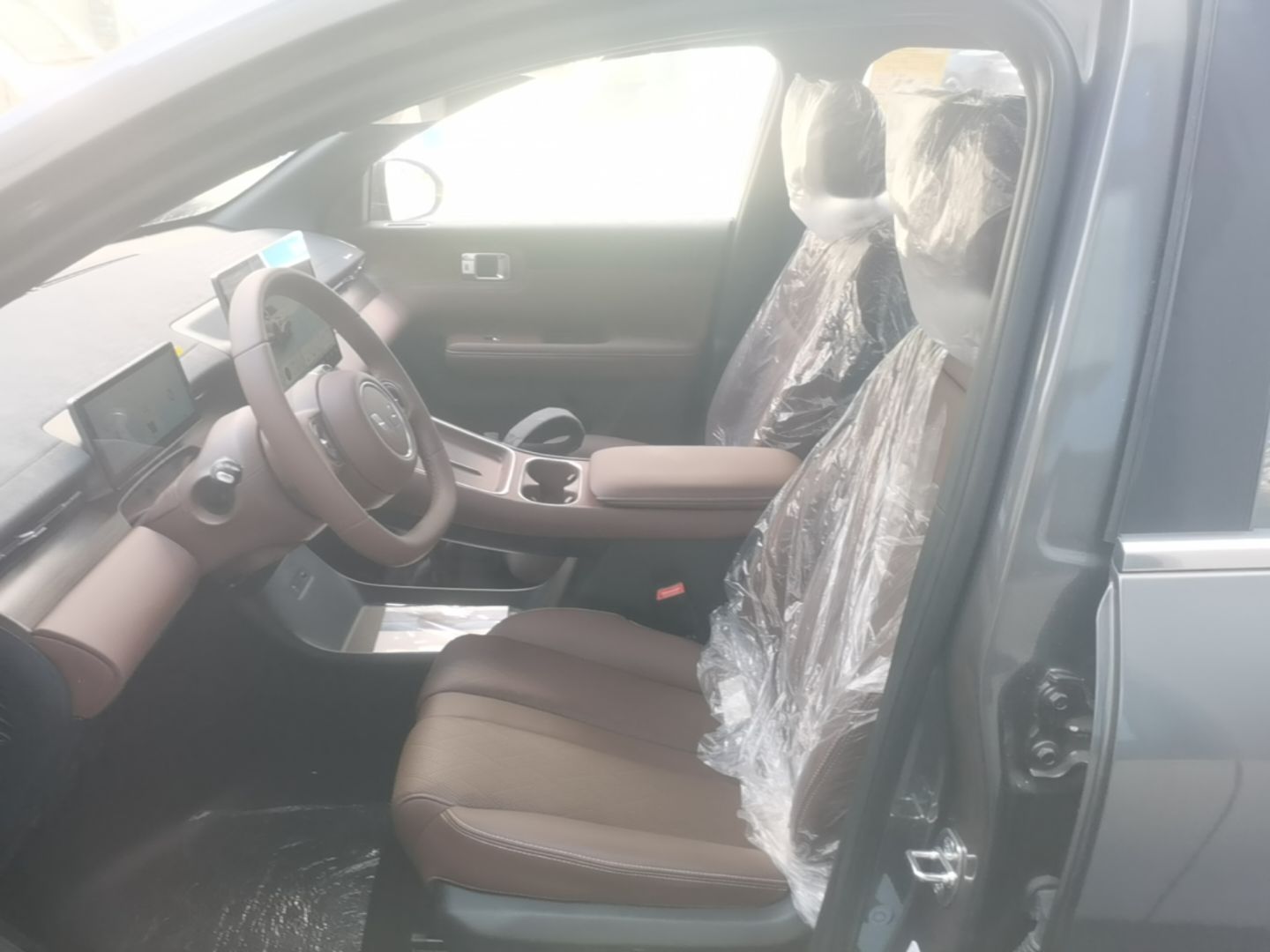 Vordere Reihe im Auto