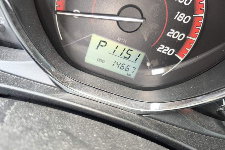 Used Toyota Vios FS 2021 1.5L CVT Fengchi Edition Odometer Close Up