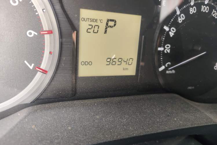 Used Toyota Prado  Odometer Close Up