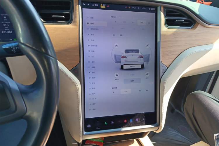 Used Tesla Model X 2017 X 100D Long Range Edition Audio And AC Panel