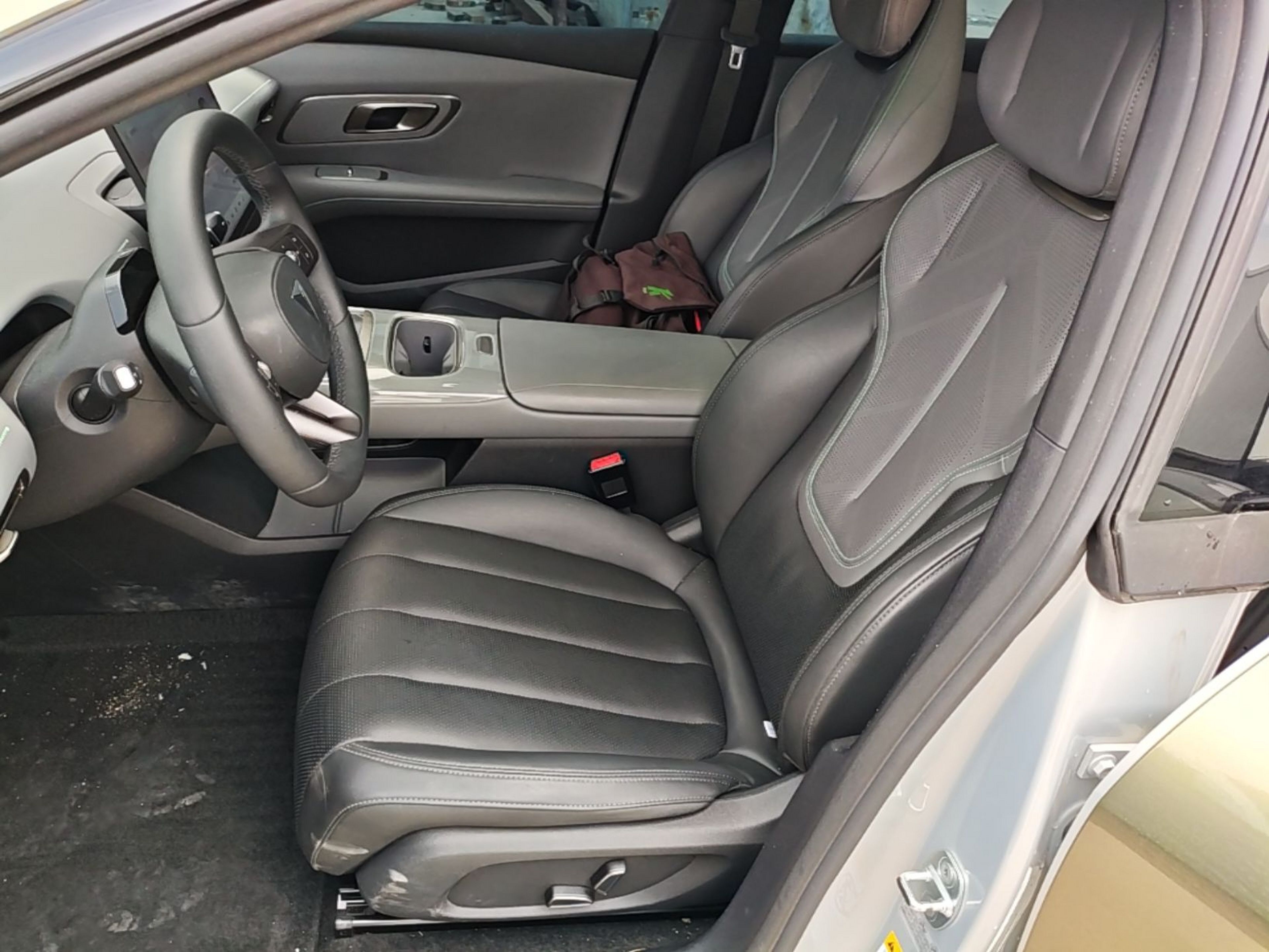 Vordere Reihe im Auto