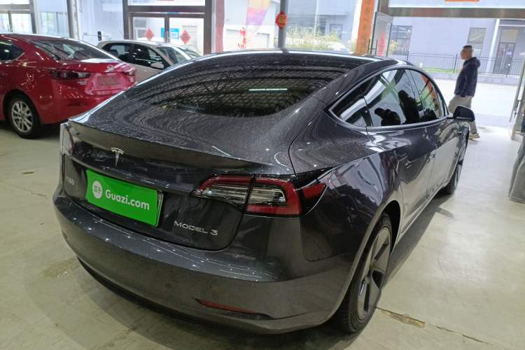 Used Tesla Model 3 2021 Revised Version Standard Range Rear-Wheel Drive Upgraded Edition 3D1 Rear Right 45 Deg