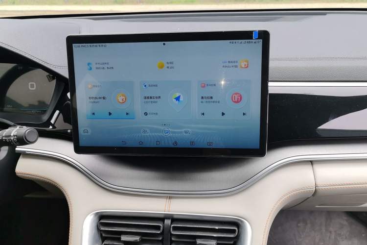 Used BYD Song PLUS New Energy 2021 DM-i 110KM Flagship PLUS Audio And AC Panel