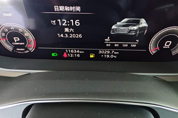 Used Audi A6L 2024 45 TFSI Prestige Elegant Edition Odometer Close Up