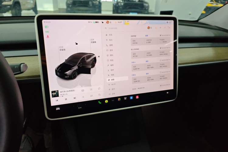 Used Tesla Model Y 2022 Revised Version Rear-Wheel Drive Audio And AC Panel