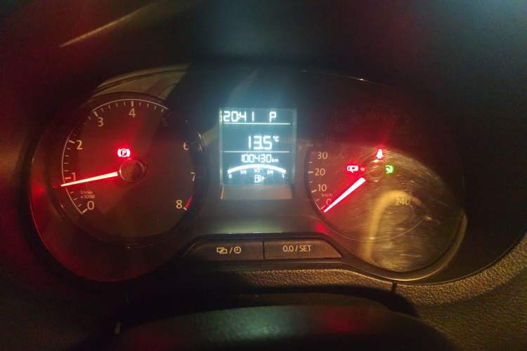 Used Volkswagen Polo 2016 1.4L Automatic Trendy Model Odometer Close Up