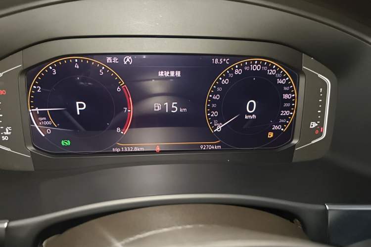 Used Volkswagen Teramont 2020 330TSI Two-Wheel-Drive Luxury Edition China VI Standard Instrument Cluster