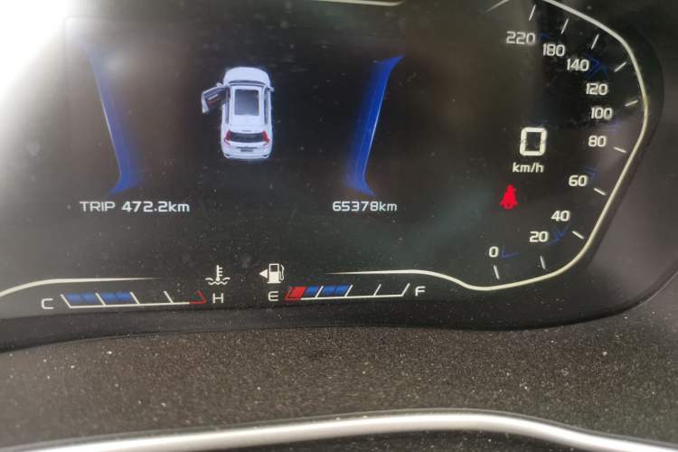Used Geely Auto Vision X6 2018 1.8L Manual 4G Connect Luxury Edition Odometer Close Up