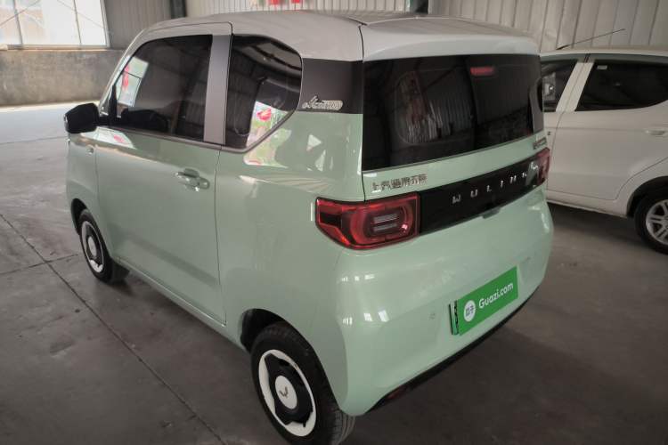 Used Wuling Hongguang MINIEV 2021 Macaron Fashion Model Lithium Iron Phosphate Rear Left 45 Deg