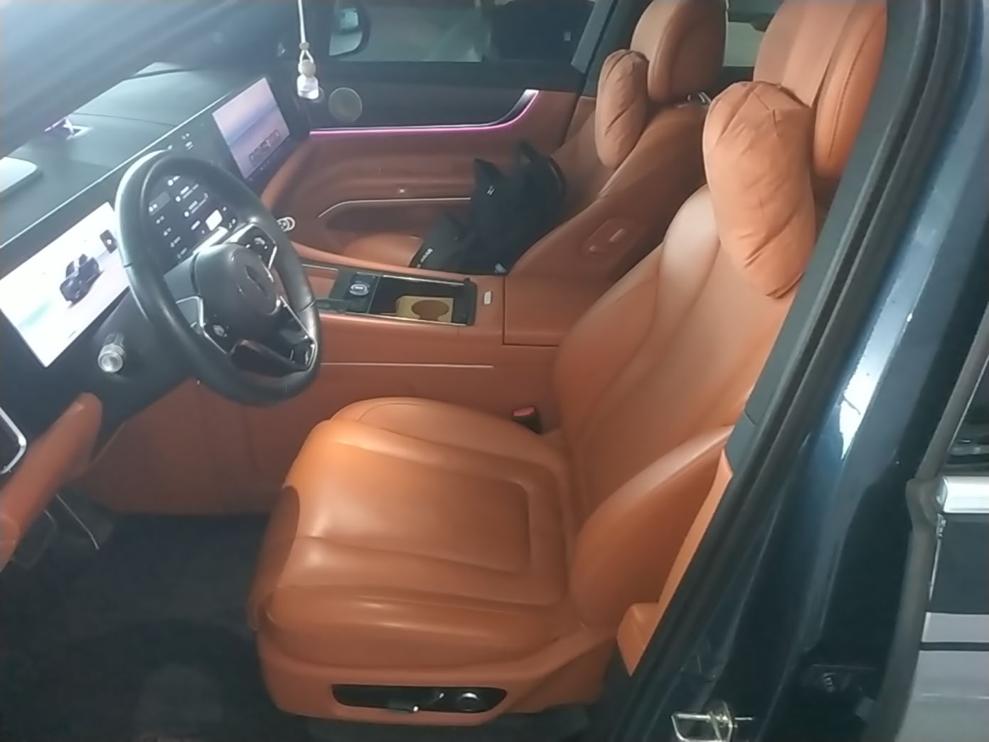 A primeira fila do carro