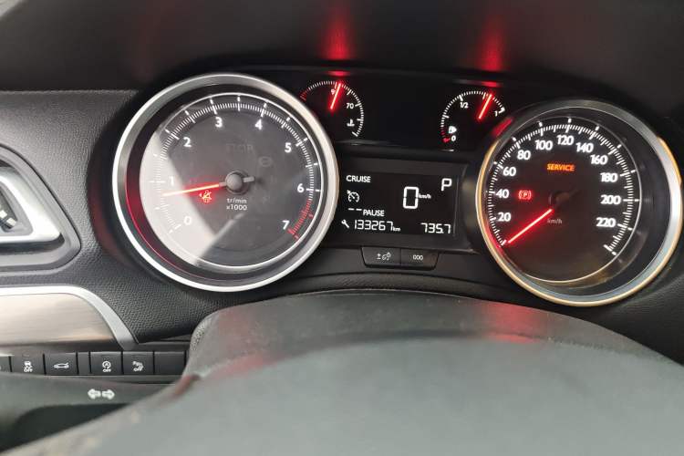 Used Peugeot 408 2016 1.6T Automatic Luxury Edition Odometer Close Up