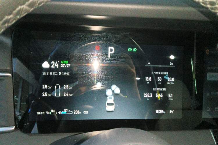 Used Li Auto ONE 2020 Extended-Range 6-Seater Version Instrument Cluster