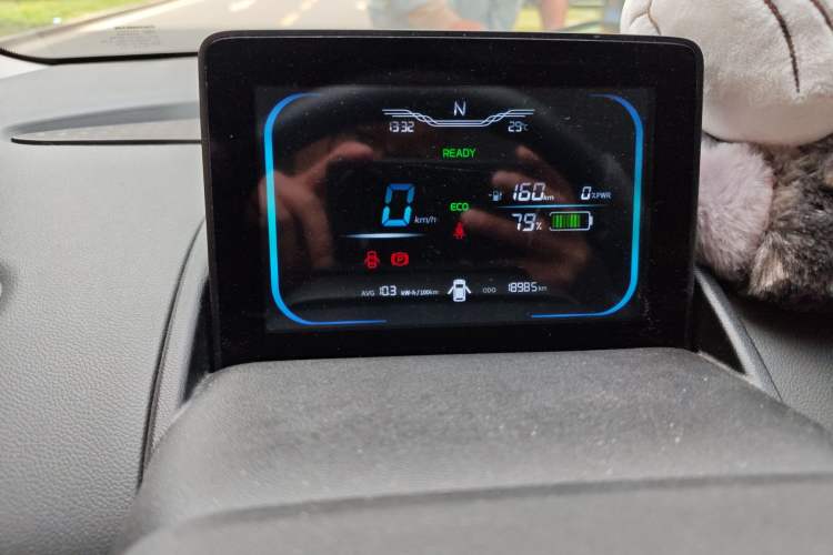 Used CHANGAN NEVO Lumin 2023 205km Xiangqin Version Odometer Close Up