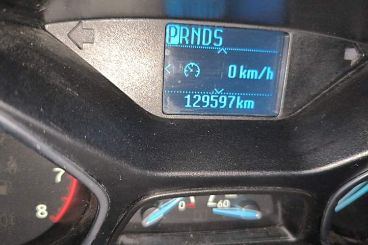 Used Ford Focus 2015 Sedan 1.6L Automatic Trend Model Odometer Close Up