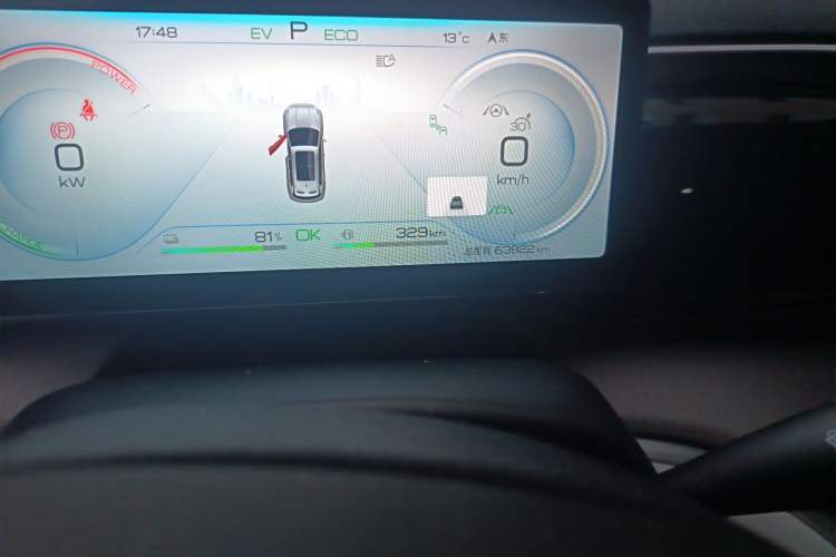 Used BYD Song Pro New Energy 2023 Champion Edition DM-i 110KM Excellence Model Odometer Close Up