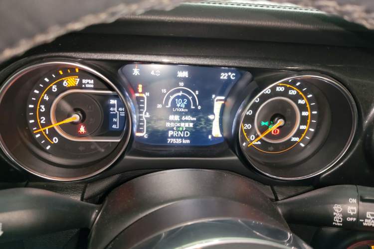 Used Jeep Wrangler 2022 2.0T High Altitude Four-Door Edition Instrument Cluster