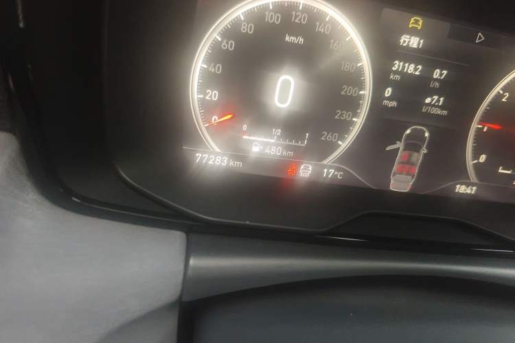 Used Lynk & Co 02 2020 1.5T DCT Two-Wheel Drive Zhaopu Version Odometer Close Up