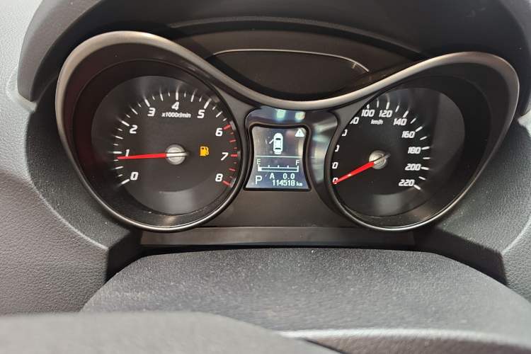 Used Haima S5 2015 1.5T CVT Flagship Model Odometer Close Up