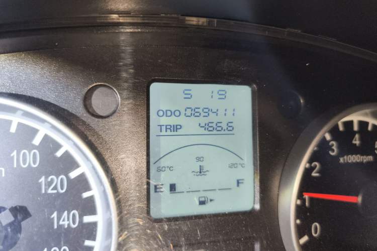 Used Jinbei Hiace X30 2018 1.3L Cargo Van Standard Version DLCG12 Odometer Close Up