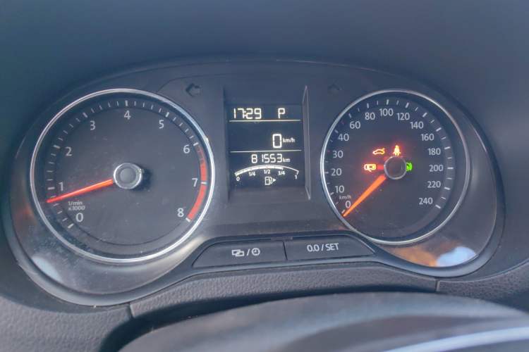 Used Volkswagen Polo 2016 1.6L Automatic Comfort Model Odometer Close Up