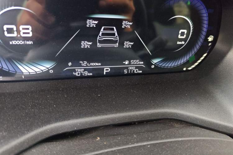 Used Geely Auto Emgrand 2022 4th Generation 1.5L CVT Luxury Model Odometer Close Up